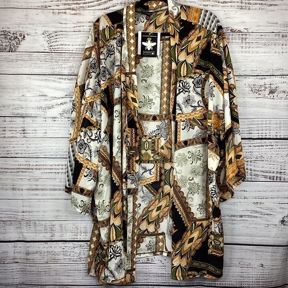 ANTTHONY ORIGINAL PLUS SIZE 2X TOP KIMONO CARDIGAN STYLISH - Picture 5 of 12